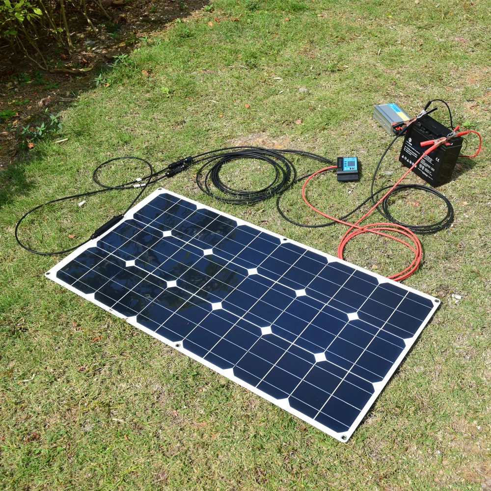 Solar Panels solar panel 100 watt Portable Power kit Flexible Charging Outdoor Cells For Home Camping 100W 200W 300W 400W 1000W Solar Panels solar panel 100 watt Portable Power kit Flexible Charging Outdoor Cells For Home Camping 100W 200W 300W 400W 1000W