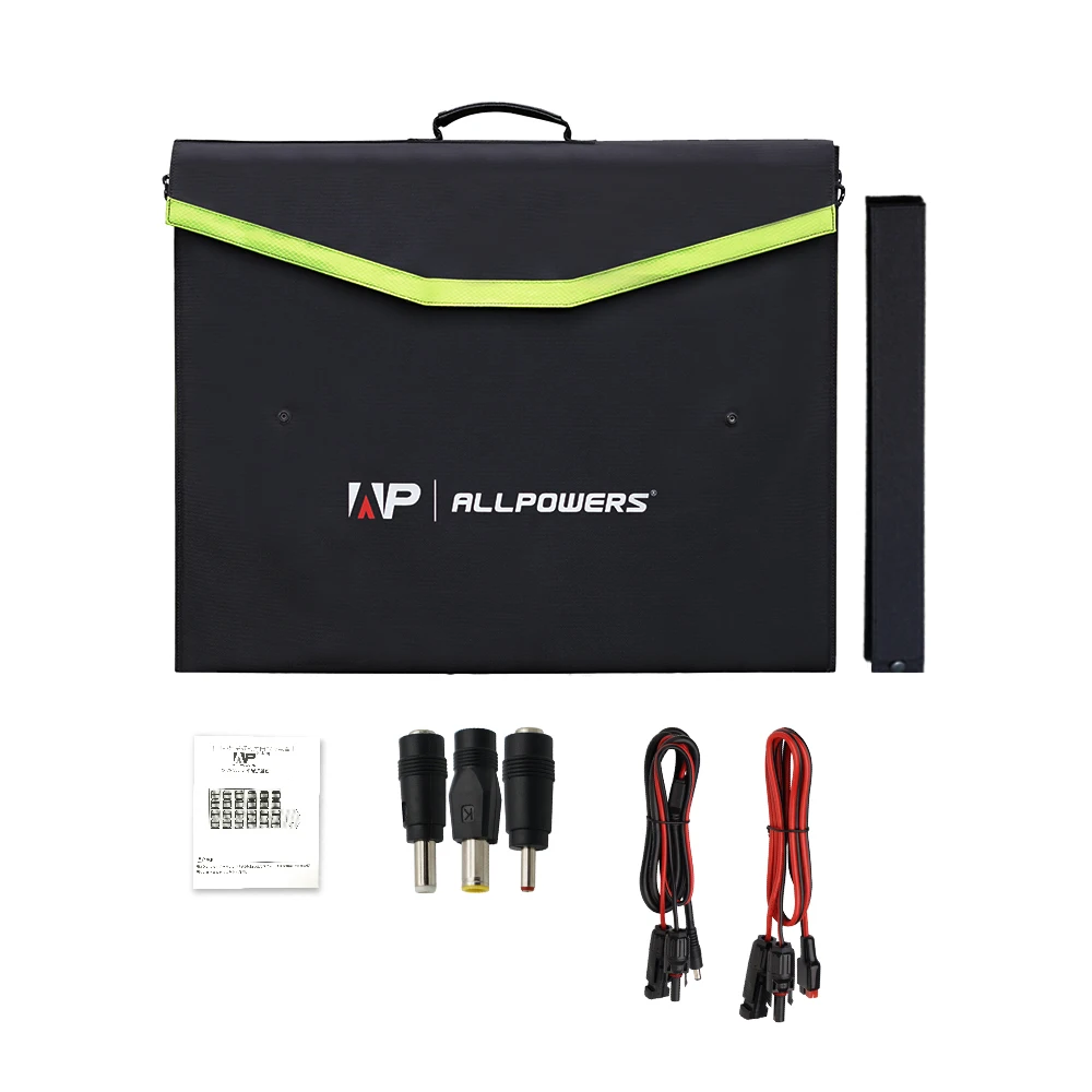 ALLPOWERS 18V Foldable Solar Panel, 60/100/140/200W Mobile Solar Charger for Power Supply, Laptop, Solar Generator, Fishing ALLPOWERS 18V Foldable Solar Panel, 60/100/140/200W Mobile Solar Charger for Power Supply, Laptop, Solar Generator, Fishing