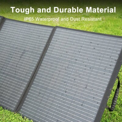 SOLARPLAY 200W Portable Foldable Solar Panel 18V Flexible Solar Panel for Family Camping Trip for Tourism Camping Power Station - Image 4