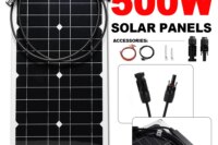 500W 16V Solar Panel High Efficiency  12V Battery Charger Car Boat RV Marine Home Camping Outdoor Off-Grid System Power bank