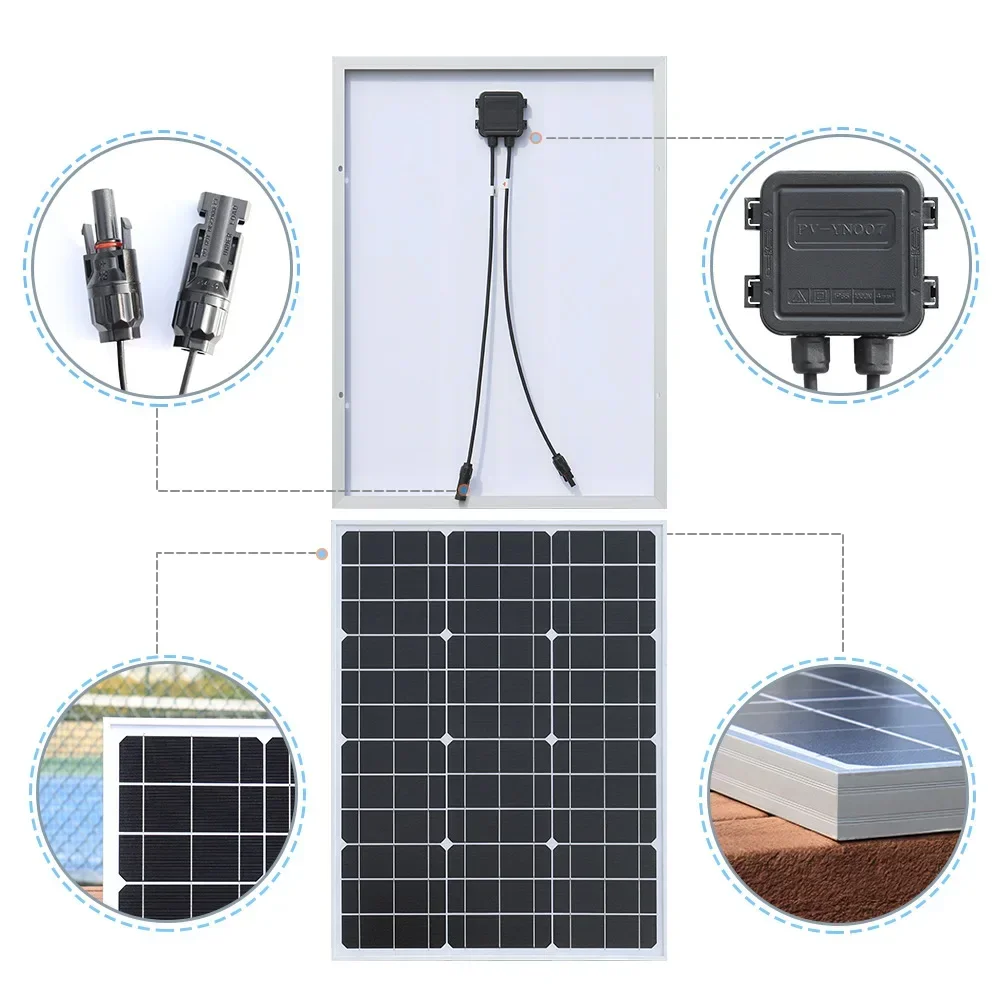 3000W Solar Panel 18V High Efficiency 3KW Portable Power Bank Flexible Charging Outdoor Solar Cells For Battery Home RV Camping