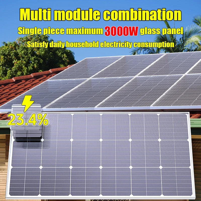 3000W Solar Panel 18V High Efficiency 3KW Portable Power Bank Flexible Charging Outdoor Solar Cells For Battery Home RV Camping