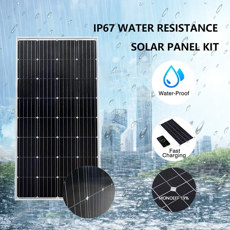 3000W Solar Panel 18V High Efficiency 3KW Portable Power Bank Flexible Charging Outdoor Solar Cells For Battery Home RV Camping