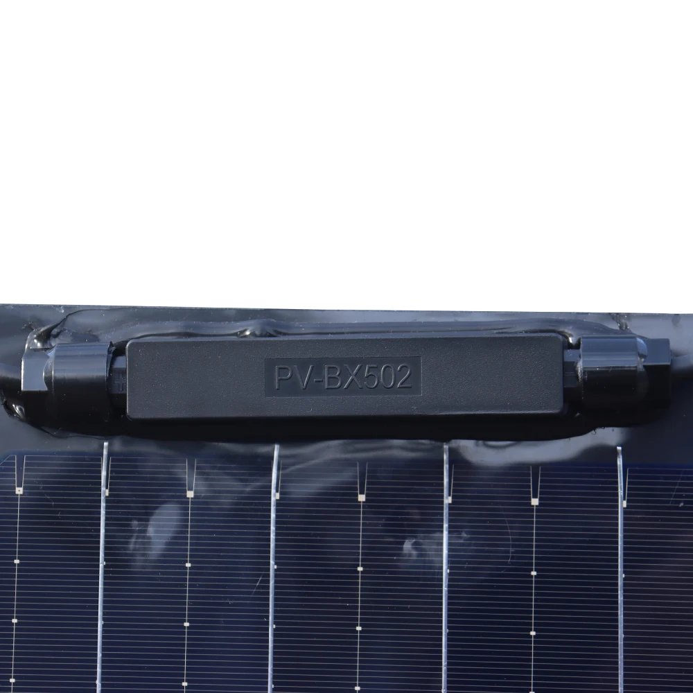 Flexible Solar Panel 200W 100W 19.8V Monocrystalline Charger Off-Grid 12V /24V Battery RV Boat Cabin Van Car Trailer (Front Bump