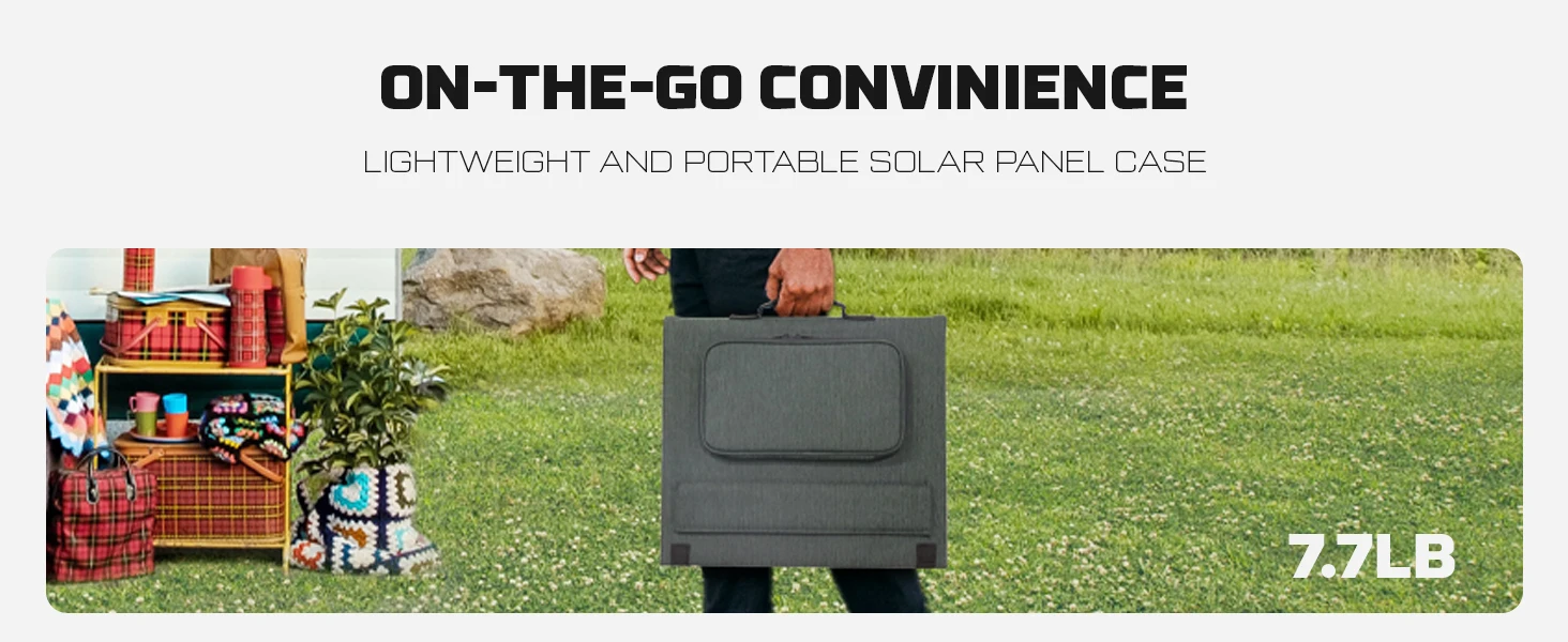 POWERWIN PWS110 Foldable Solar Panel Battery Charger Flexible 18V 110W ETFE 24% Efficiency Voltage Regulator Fast QC Output RV