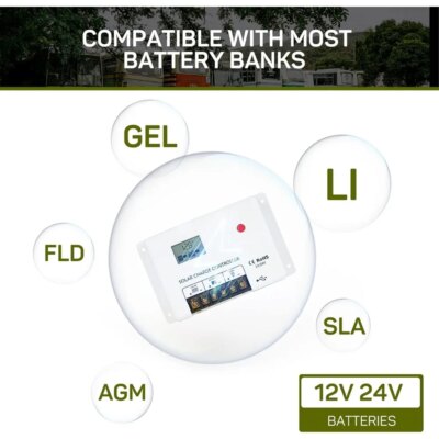 Starter 400W 30PWM Controller 4 Pieces monocrystalline Silicon Glass Set - Image 4