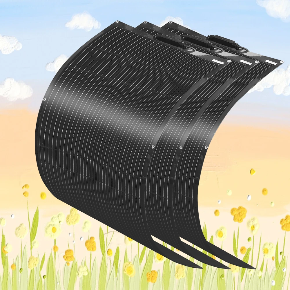 solar panels 100W - 1000W 12v solar panel complete kit 12 volt battery charger Motorhome Camping flexible solar plate cell solar panels 100W - 1000W 12v solar panel complete kit 12 volt battery charger Motorhome Camping flexible solar plate cell