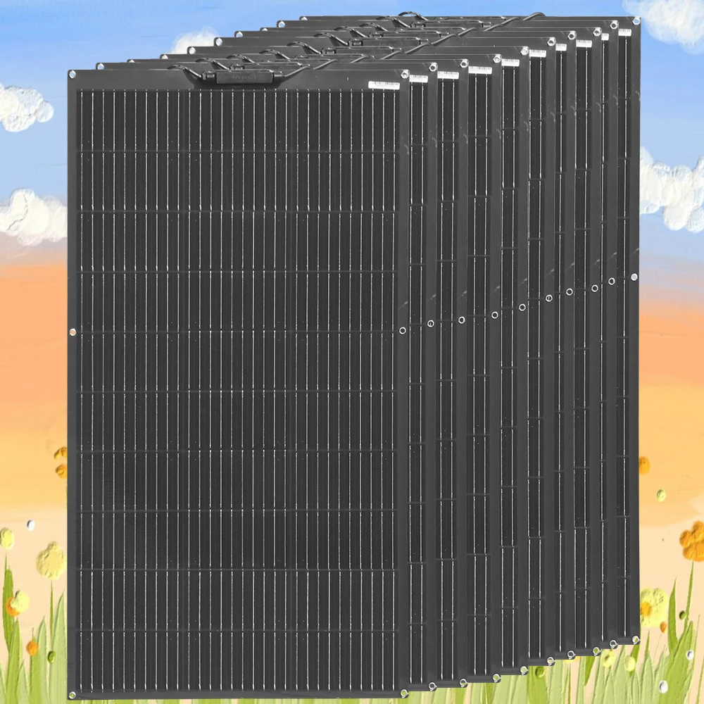 solar panels 100W - 1000W 12v solar panel complete kit 12 volt battery charger Motorhome Camping flexible solar plate cell solar panels 100W - 1000W 12v solar panel complete kit 12 volt battery charger Motorhome Camping flexible solar plate cell