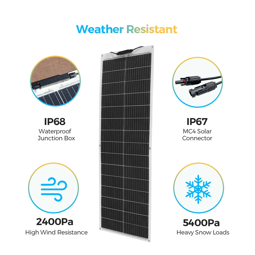 100 watt solar panel Flexible 2Pcs 4Pcs 10Pcs Monocrystalline Cell 1000W 600W 400W 200W 120W Solarpanel for 12V 24 Volt Battery 100 watt solar panel Flexible 2Pcs 4Pcs 10Pcs Monocrystalline Cell 1000W 600W 400W 200W 120W Solarpanel for 12V 24 Volt Battery