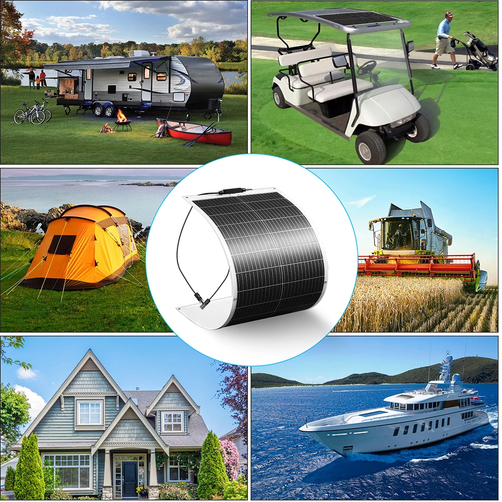 100 watt solar panel Flexible 2Pcs 4Pcs 10Pcs Monocrystalline Cell 1000W 600W 400W 200W 120W Solarpanel for 12V 24 Volt Battery 100 watt solar panel Flexible 2Pcs 4Pcs 10Pcs Monocrystalline Cell 1000W 600W 400W 200W 120W Solarpanel for 12V 24 Volt Battery