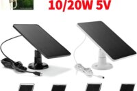 10/20W Solar Cells Charger 5V Micro USB Charging Portable Monocrystalline Solar Panels IPX6 Waterproof For Small Home Light