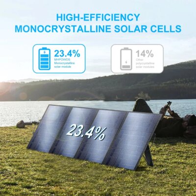 TALLPOWER ETFE 200W 18V Solar Panels IP65 Waterproof Mobile Solar Charger for Power Supply, Laptop, Solar Generator, Fishing - Image 2