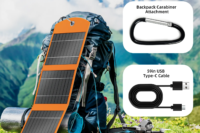 30W 10W Solar Panel with 10000mAh Power Bank - Portable Solar Charger for Outdoor Camping, Hiking, Phones & Emergency Devices