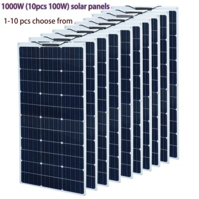 XINPUGUANG 100w 200w 12v portable flexible solar panel 18V 100W - 1000W plate CELLS Monocrystalline silicon Panel Solar kit - Image 2