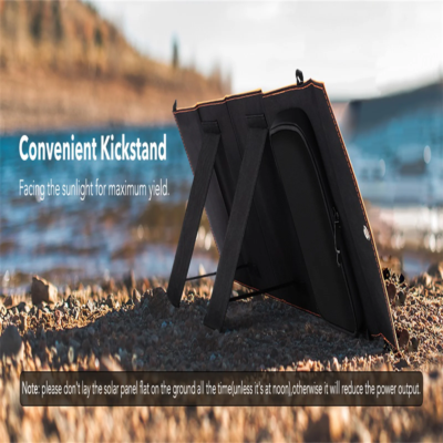1*30W Foldable Solar Panel with 1*10000mAh Solar Power Bank,15W Dual Output Port,Suitable for outdoor travel camping/hiking - Image 3