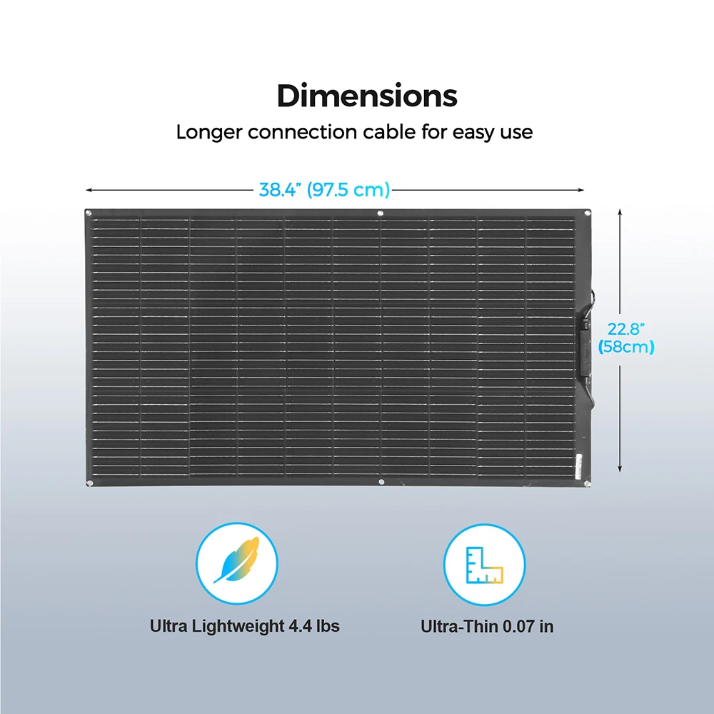 1000W Flexible Solar Panel 10 * 100W 24V/12V Monocrystalline Bendable -Semi-Flexible Solar Panels Charger Off-Grid for RV Boat 1000W Flexible Solar Panel 10 * 100W 24V/12V Monocrystalline Bendable -Semi-Flexible Solar Panels Charger Off-Grid for RV Boat