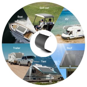 ALLPOWERS Flexible Solar Panel 400W ETFE Monocrystalline Solar Module 63V IP68 Solar Panel for Motorhome Roofs Camping Boats RV - Image 5