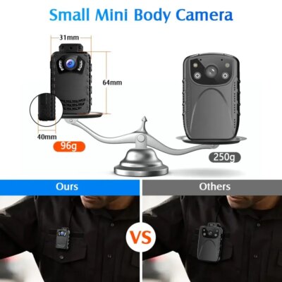 BOBLOV N9 Body camera IR Night Vision Body Mounted Camera DVR Video Recording Police camera Bodycam - Image 4