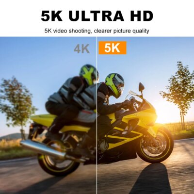 Action Camera 5K 4K60FPS EIS Wi-Fi Dual Screen 170D 2.0 Inch Touch Screen 30M Waterproof Sport Camera With Remote Control - Image 4