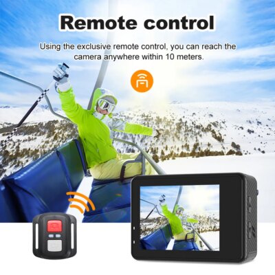 Action Camera 5K 4K60FPS EIS Wi-Fi Dual Screen 170D 2.0 Inch Touch Screen 30M Waterproof Sport Camera With Remote Control - Image 3