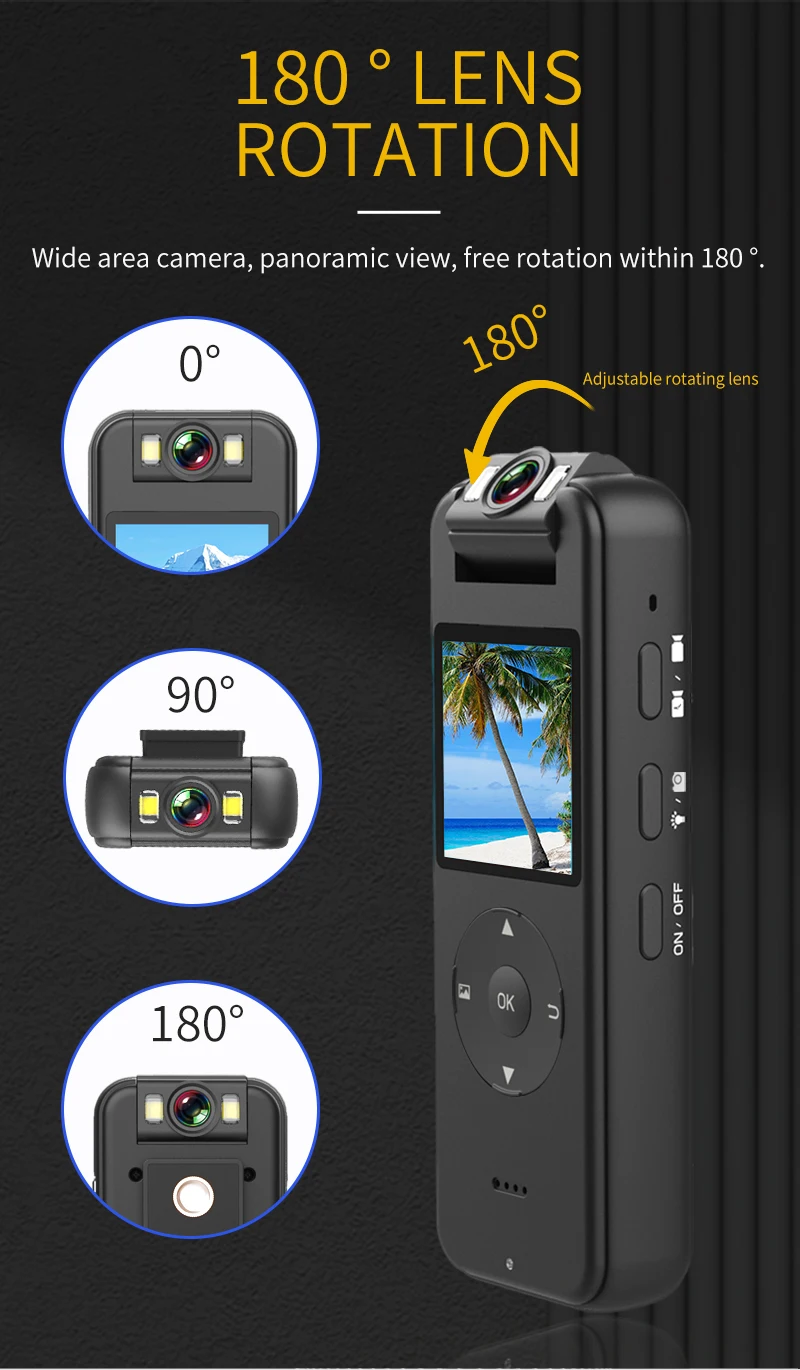 Ultra HD 4K Mini Camera WiFi Portable Small Digital Video Recorder Police BodyCam Infrared Night Vision Miniature Camcorder