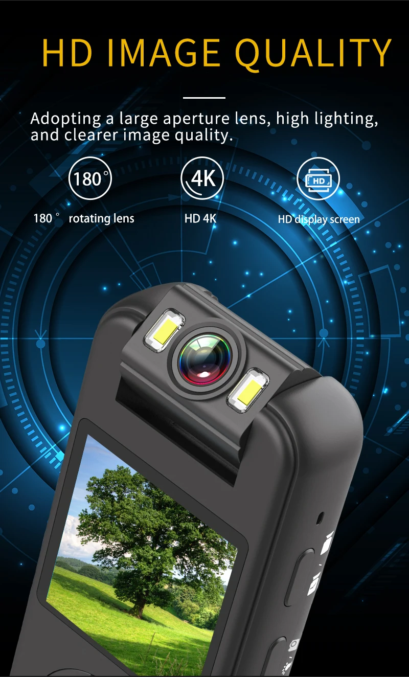 Ultra HD 4K Mini Camera WiFi Portable Small Digital Video Recorder Police BodyCam Infrared Night Vision Miniature Camcorder