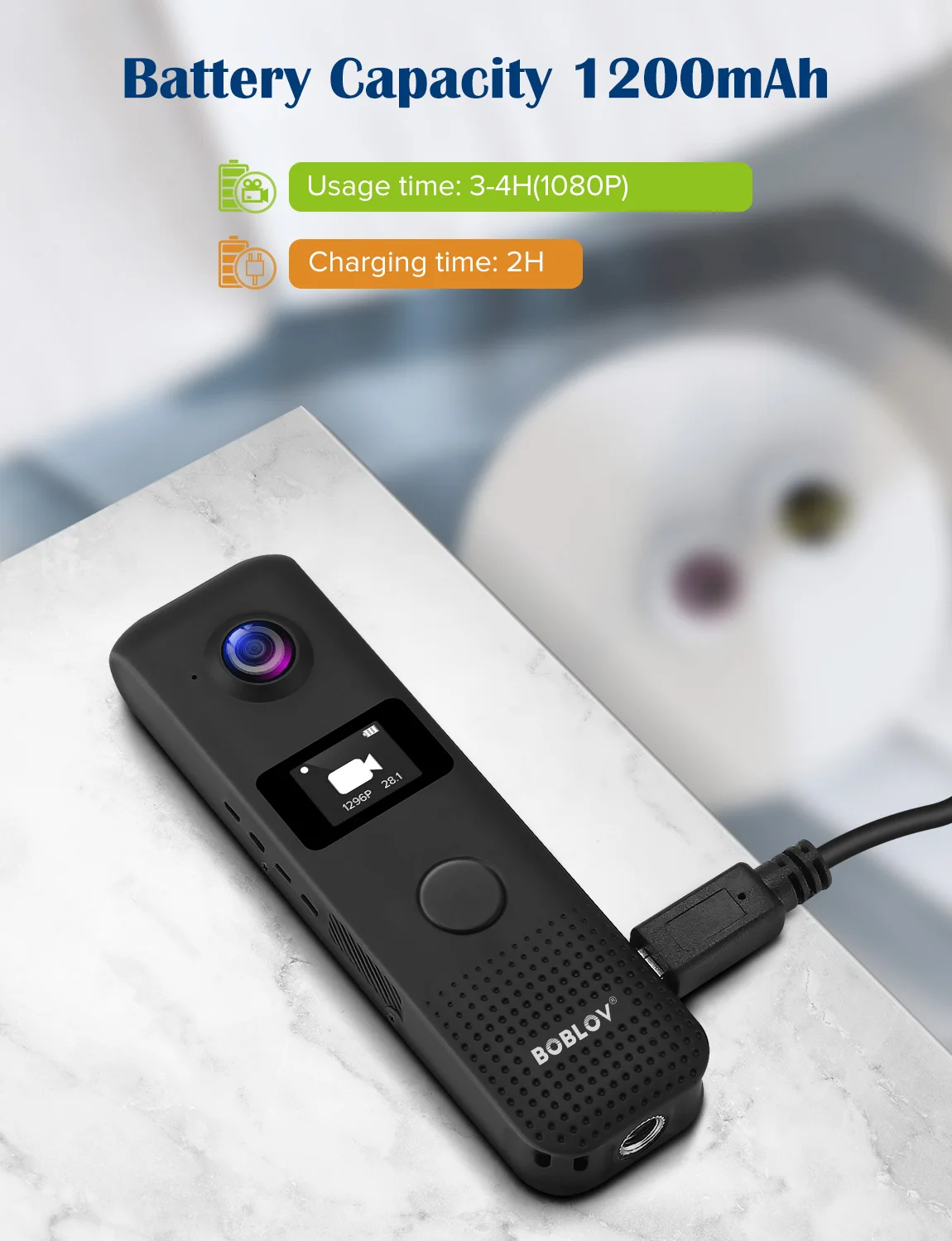 BOBLOV C18 Mini Camera WIFI Motion Detect 64GB/128GB HD 1296P Professional BodyCam Micro Magnet Camcorder Loop Recording DVR Cam BOBLOV C18 Mini Camera WIFI Motion Detect 64GB/128GB HD 1296P Professional BodyCam Micro Magnet Camcorder Loop Recording DVR Cam