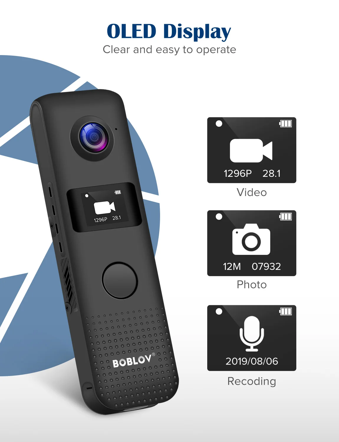 BOBLOV C18 Mini Camera WIFI Motion Detect 64GB/128GB HD 1296P Professional BodyCam Micro Magnet Camcorder Loop Recording DVR Cam BOBLOV C18 Mini Camera WIFI Motion Detect 64GB/128GB HD 1296P Professional BodyCam Micro Magnet Camcorder Loop Recording DVR Cam