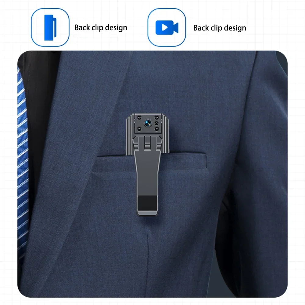 WIFI Mini Camera 4K HD Image Quality Chest Body Mounted Video Recorder Police IR Night Vision Anti-shake Sport Micro Camcorder