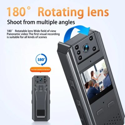 WIFI Mini Camera 4K HD Image Quality Chest Body Mounted Video Recorder Police IR Night Vision Anti-shake Sport Micro Camcorder - Image 3
