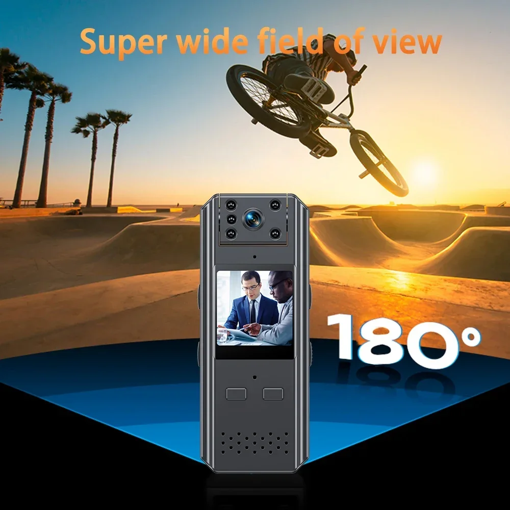 WIFI Mini Camera 4K HD Image Quality Chest Body Mounted Video Recorder Police IR Night Vision Anti-shake Sport Micro Camcorder