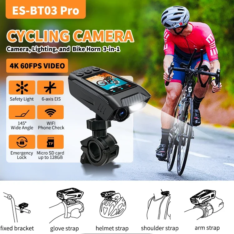 3 in 1 Multifunction Sport DV Dash Cam with Light Horn 4K Bike Helmet Action Camera HD Screen Motorcycle Bicycle Cycling Camera 3 in 1 Multifunction Sport DV Dash Cam with Light Horn 4K Bike Helmet Action Camera HD Screen Motorcycle Bicycle Cycling Camera
