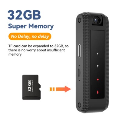 Null HD1080P Mini Camera Portable Small Digital Video Recorder Police BodyCam Infrared Night Vision Video Surveillance Camcorder - Image 6