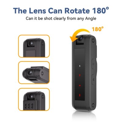 Null HD1080P Mini Camera Portable Small Digital Video Recorder Police BodyCam Infrared Night Vision Video Surveillance Camcorder - Image 2