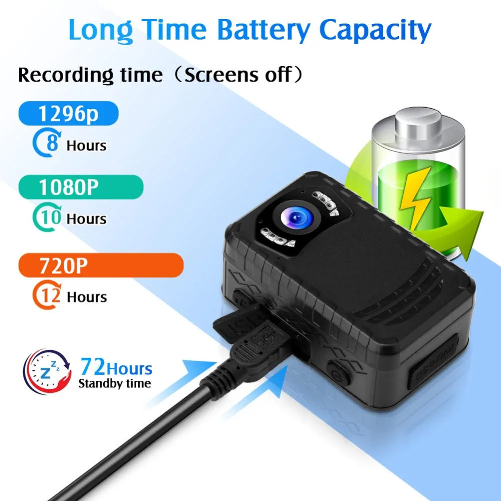 BOBLOV N9 Body camera IR Night Vision Body Mounted Camera DVR Video Recording Mini camera Bodycam Audio Camcorders Magnet Mount