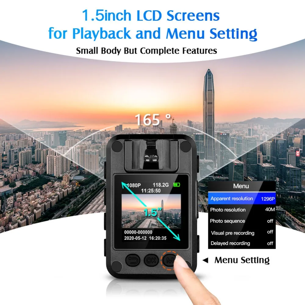BOBLOV N9 Body camera IR Night Vision Body Mounted Camera DVR Video Recording Mini camera Bodycam Audio Camcorders Magnet Mount