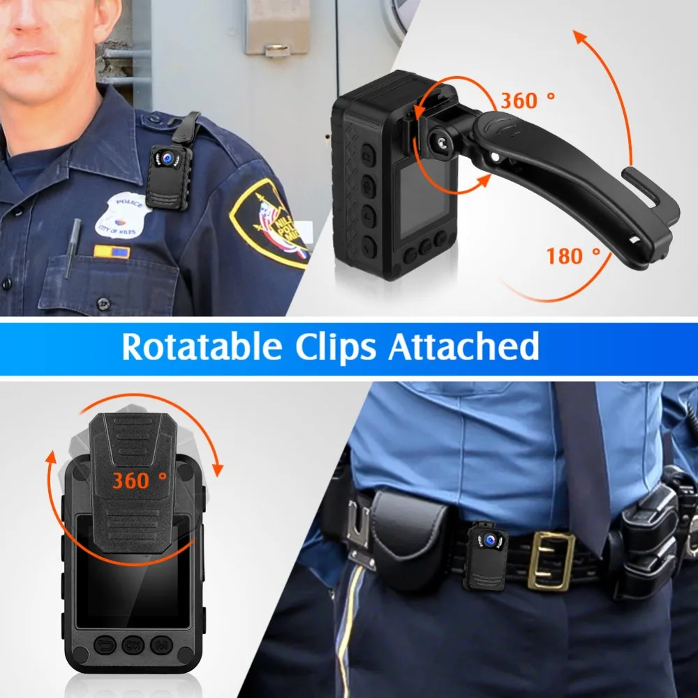 BOBLOV N9 Body camera IR Night Vision Body Mounted Camera DVR Video Recording Mini camera Bodycam Audio Camcorders Magnet Mount