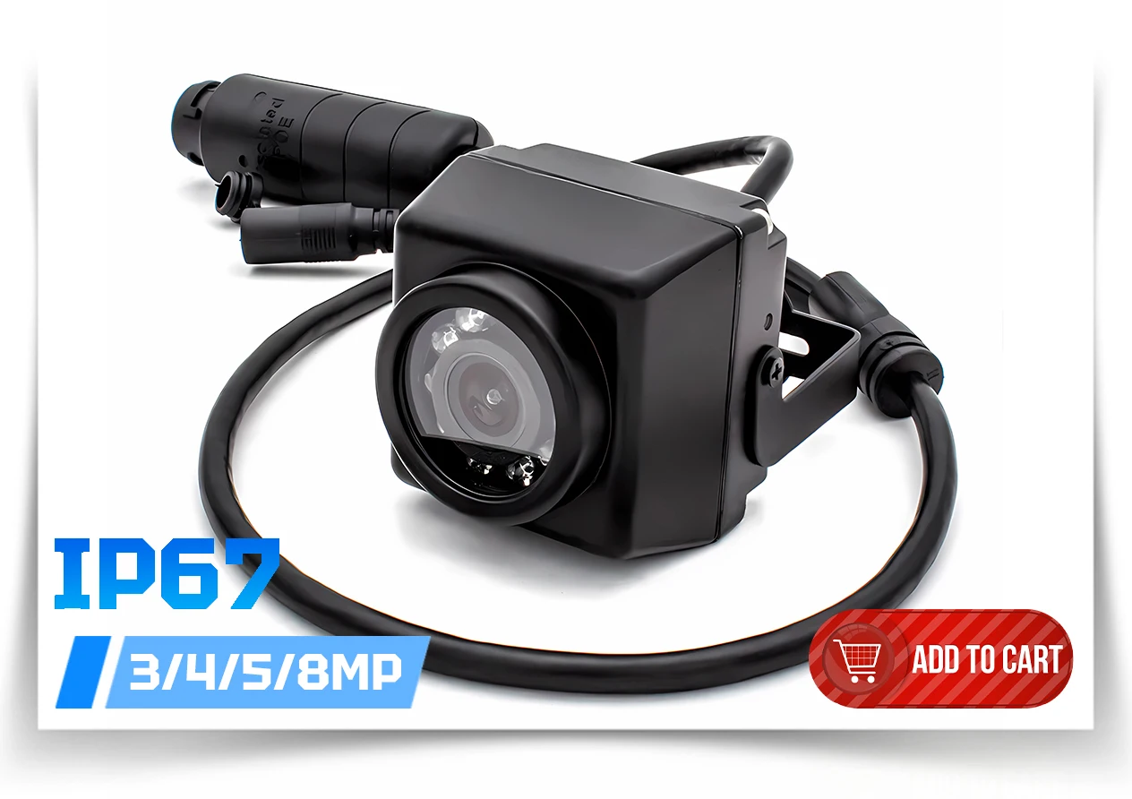 WGWK 4K CMOS POE Digital Live Stream Camera 3/4/5/8MP HD Security Protection Webcam Industrial 2.1/5-100mm Manual Varifocal Lens