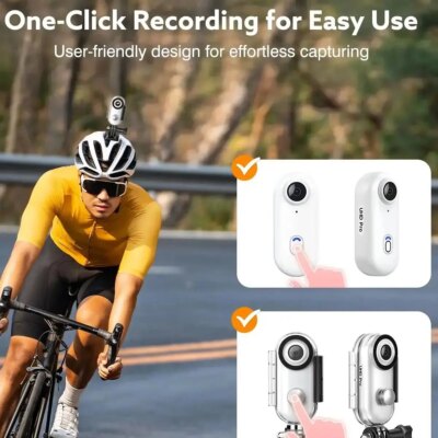 4K Camera Little Body Cam Recorder Motorcycle Action Shots Wireless Wi-Fi Video Portable Miniature Device Vlogging HD Recording - Image 6