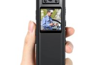 Boblov A22 1080P HD Infrared Night Vision Mini Camera with LED Screen Small Camcorder 180° Angel Bodycam Police Cam Bike Camera