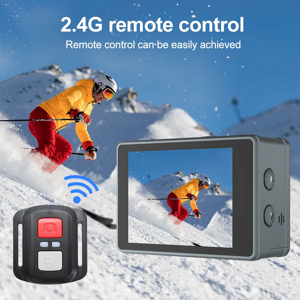 5K 4K60FPS Action Camera Dual IPS Touch LCD DVR EIS 170° 30M Waterproof 5X Zoom Sport Camera With Wireless Mic&Remote Control 5K 4K60FPS Action Camera Dual IPS Touch LCD DVR EIS 170° 30M Waterproof 5X Zoom Sport Camera With Wireless Mic&Remote Control