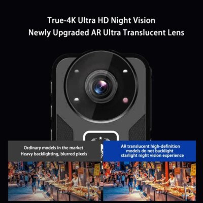 Mini Body Cam B20 HD 4K Body Camera Police Recorder Bodycam Chest Camera Camcorder Night Vision Loop Record Dash Camera - Image 2