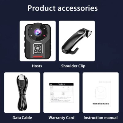 Mini Body Cam B20 HD 4K Body Camera Police Recorder Bodycam Chest Camera Camcorder Night Vision Loop Record Dash Camera - Image 6