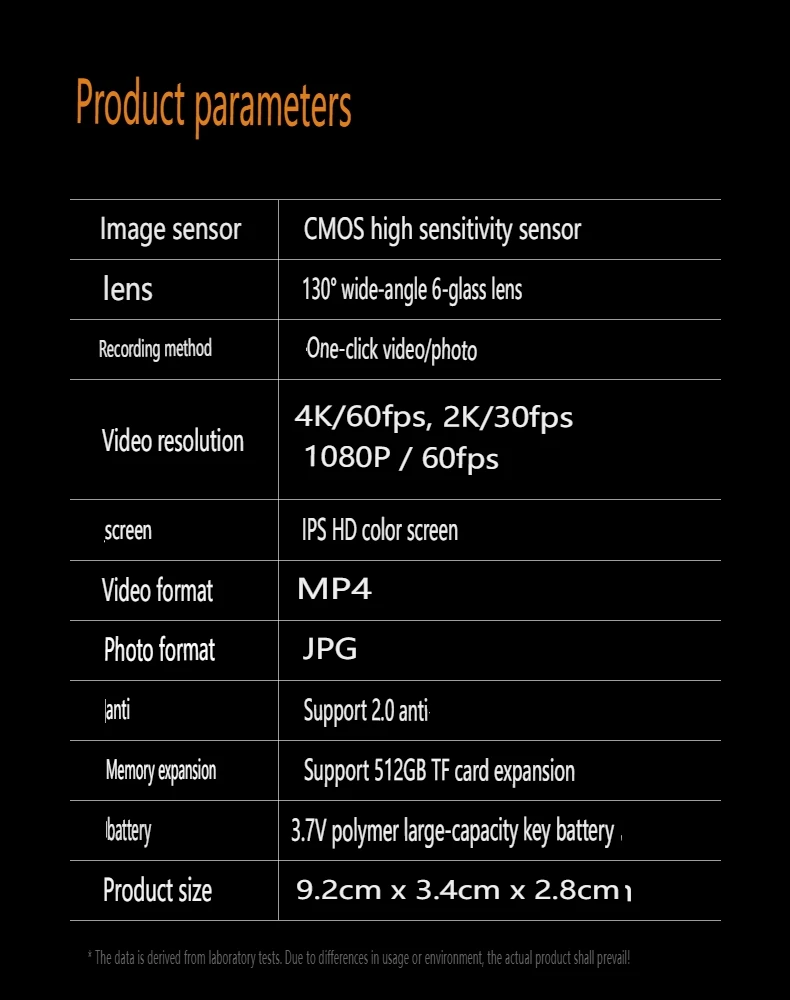 4K WiFi Action Camera，360 Degree Panoramic Thumb Sport Camera，Motorcycle Riding Stabilization Bodycam Wearable Video Camera
