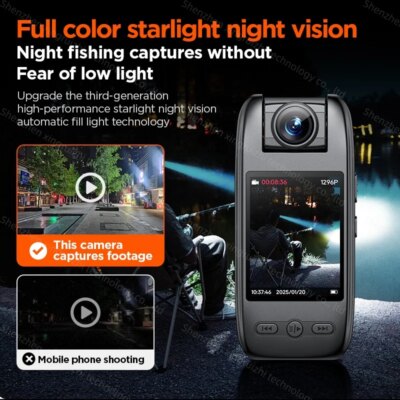 Ultra 1080P HD Mini Camera Portable Digital Video Recorder Police BodyCam Infrared Night Vision Small Sports DV Riding Camcorder - Image 6