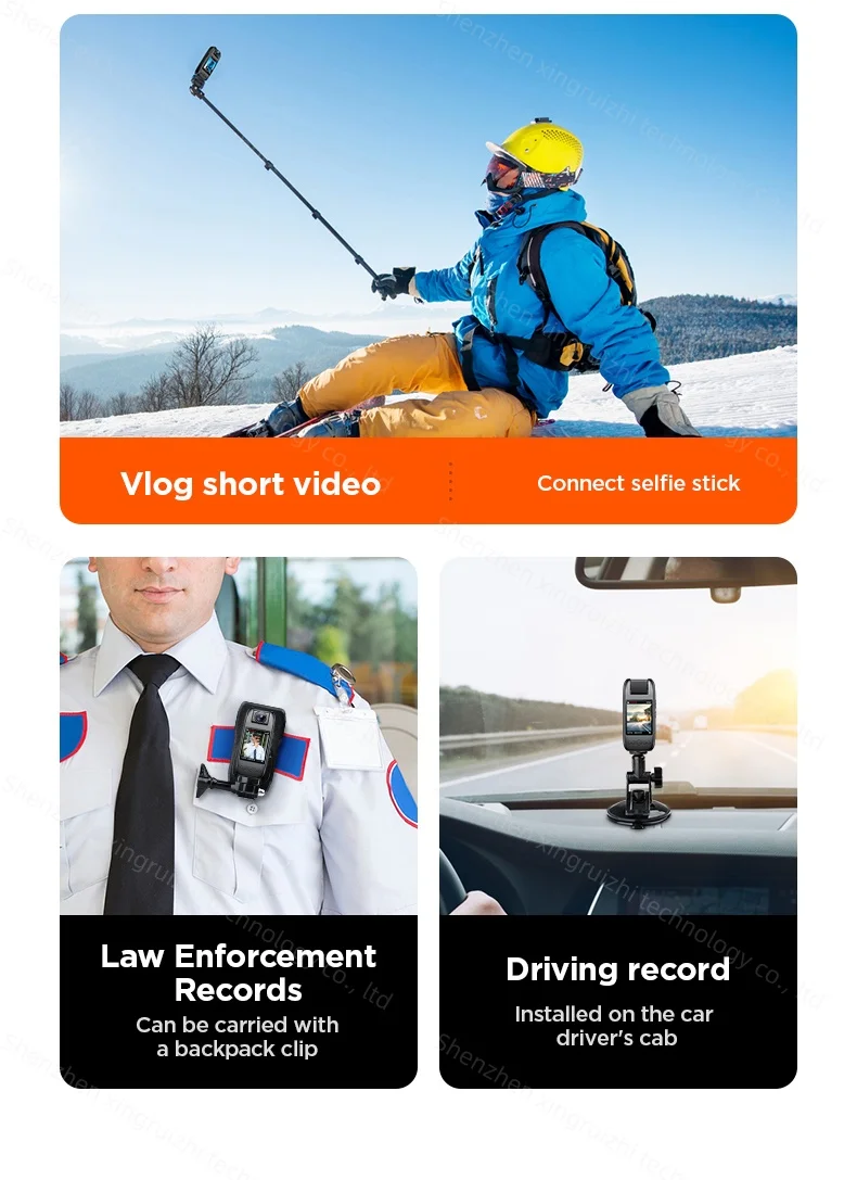 Ultra 1080P HD Mini Camera Portable Digital Video Recorder Police BodyCam Infrared Night Vision Small Sports DV Riding Camcorder