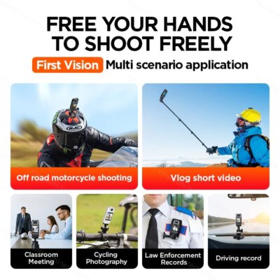 Ultra 1080P HD Mini Camera Portable Digital Video Recorder Police BodyCam Infrared Night Vision Small Sports DV Riding Camcorder - Image 5
