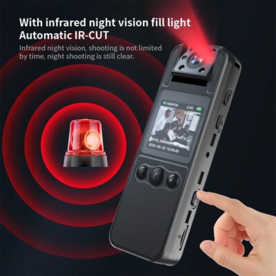 NEW 1080P HD Mini Camera Portable Digital Video Recorder BodyCam 180 Rotating Infrared Night Vision Police Cam Small Camcorder - Image 5