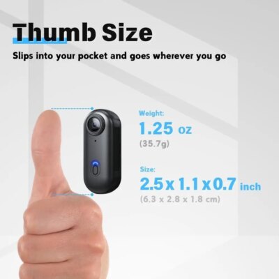 4K UHD Mini Vlog Camera Wireless WiFi Sports Action Camera Small Pocket Body Camcorder Photography Videography Portable Camera - Image 4