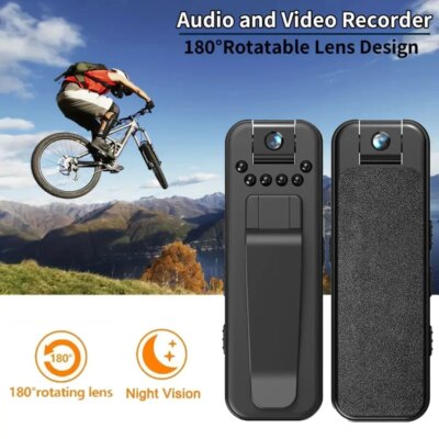 1080P Mini Camera and 32GB TFCard Portable Small Digital Video Recorder Police BodyCam Infrared Night Vision Miniature Camcorder